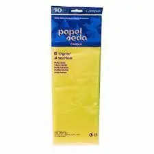 Papel Seda Campus Amarillo 10H 50X76Cm