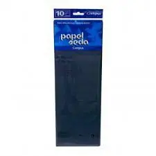 Papel Seda Campus Negro 10H 50X76Cm