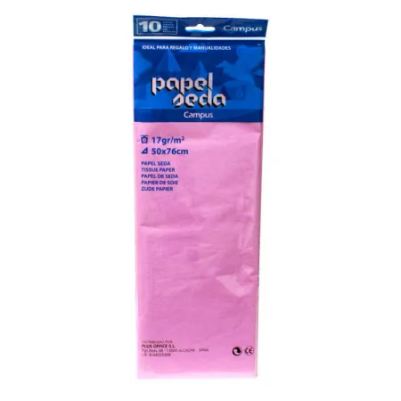 Papel Seda Campus Rosa Oscuro 10H 50X76Cm