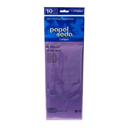 Papel Seda Campus Violeta 10H 50X76Cm