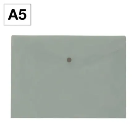 Sobre Pp Plus A5 Broche Apaisado Gris Manhattan