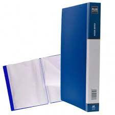 CARPETA A4 60 FUNDAS PLUS T. DURA AZUL