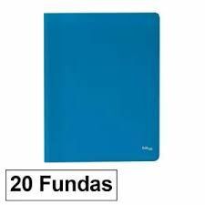 CARPETA A4 20 FUNDAS PLUS ECO AZUL
