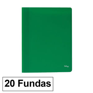 CARPETA FUNDAS PLUS A4 ECO 20F VERDE