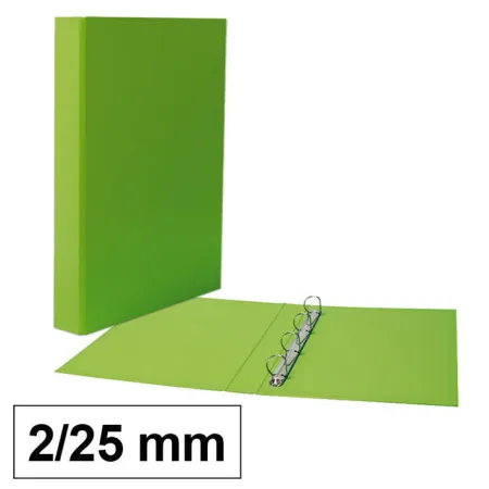 Carpeta Cartón Plus Fº 2A/25 Verde Claro