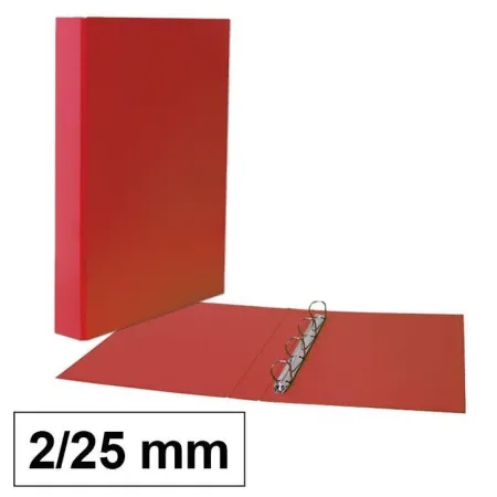Carpeta Carton Forrada Fº 4A/25 Rojo