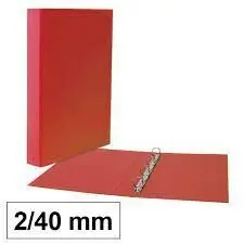Carpeta Carton Plus Fº 2A/40 Rojo