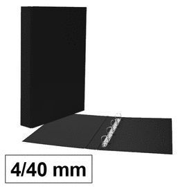 CARPETA CARTON PLUS Fº 4A/40 NEGRO