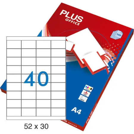 Etiqueta Adh Plus 52X30 100H 40U/H