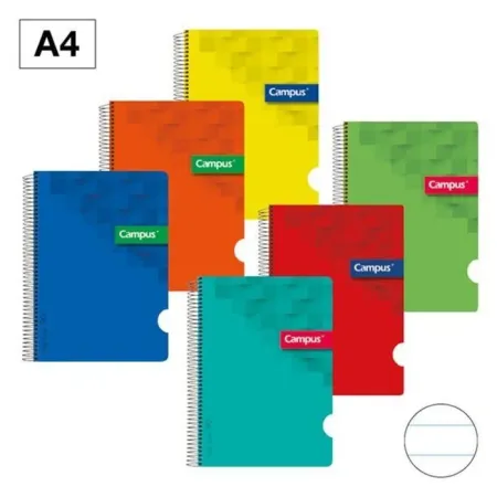 Bloc Campus A4 1 Linea T. pp 80H 90Gr Colores