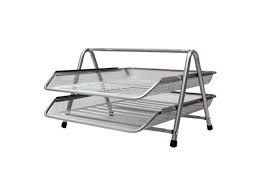 BANDEJA CORRESPONDENCIA REJILLA DOBLE NEGRO 58-2