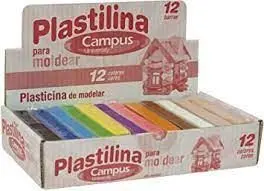 Plastilina Campus Mediana 200G Colores Surtidos