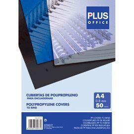 CUBIERTA A4 PVC 0.18MM CRISTAL 50UD PLUS OFFICE