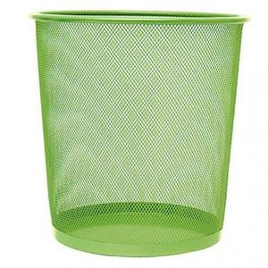 PAPELERA PLUS METAL REJILLA PEQUEÑA VERDE
