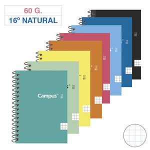 BLOC CAMPUS 16º 4X4 TC 80H 60GR COLORES