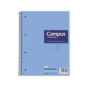 Bloc Campus A4 5X5 Td 80H 60Gr Microperforado Colores