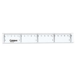 REGLA CAMPUS PLASTICO 40CM