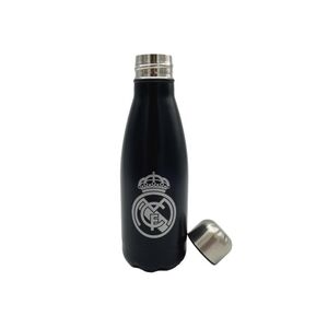 BOTELLA REAL MADRID NEGRA/ACERO 550ML