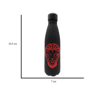 BOTELLA TERMICA 550ML ATHLETIC CLUB NEGRA RUBERRIZADA