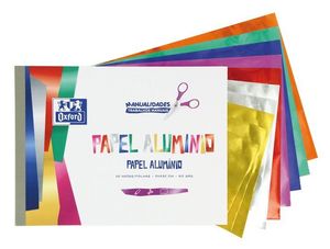 BLOC A4 10 HOJAS PAPEL ALUMINIO MANUALIDADES