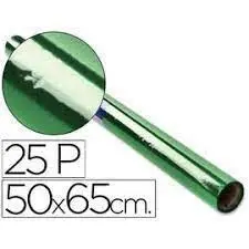 Papel Celofan 50X65X25 Verde 25H