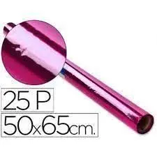 Papel Celofan 50X65X25 Rosa 25H