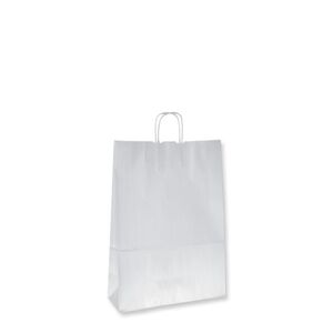 BOLSA PAPEL 23X10X32 KRAFT BLANCA