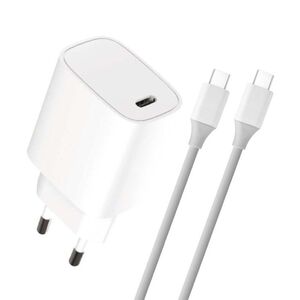 CARGADOR RED 4-OK USB TIPO C+CABLE TIPO C PD20W