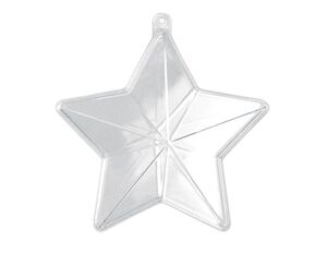 ESTRELLA COLGANTE 16X8 CM TRANSPARENTE
