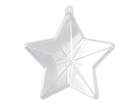 Estrella Colgante 16X8 cm Transparente