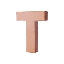 LETRA CARTON T 10CMX1,7CM 