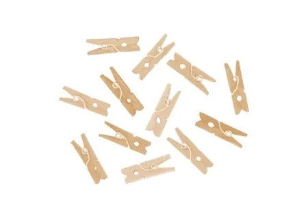 Pinzas Madera Mini Natural 25X3Mm 45Ud