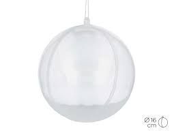 BOLA PLASTICO TRANSPARENTE 16CM PARA COLGAR 2 PARTES DIAM.