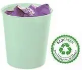 Papelera Plastico 18L Verde Pastel