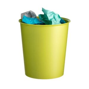 PAPELERA PLASTICO 18L VERDE KIWI