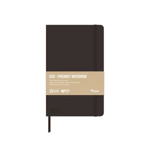LIBRETA TAPA DURA 80G. 96H. BLANCAS 130X208MM NEGRA