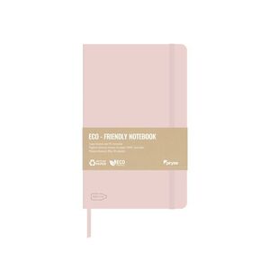 LIBRETA TAPA DURA 80G. 96H. BLANCAS 130X208MM ROSA