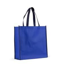 BOLSA TEJIDO 35X36X12CM TNT 80 GR AZUL