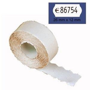ROLLO ETIQUETA MAQUINA REMOVIBLE 26X12 ONDA BLANCA 
