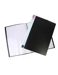 Carpeta A4 60 Fundas Pryse Negra