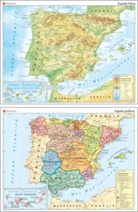 Mapa Mural 128X96 España Fisico/Politico Vicens Vives