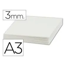 Carton Pluma A3 3Mm Blanco