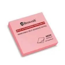 Notas Adhesivas 76X76Mm Rosa Neon Bismark