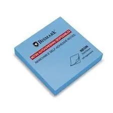 Notas Adhesivas 75X75 1U Azul Neon Bismark