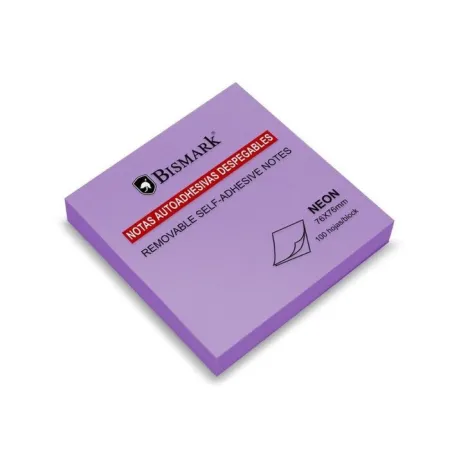 Notas Adhesivas 76X76 1Ud Morado Neon Bismark