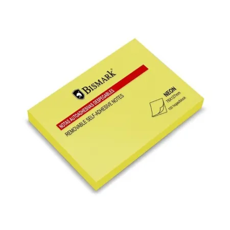 Notas Adhesivas 76X127 1Ud Amarillo Neon Bismark