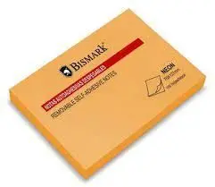 Notas Adhesivas Bismark 76X127 1U Naranja Neon