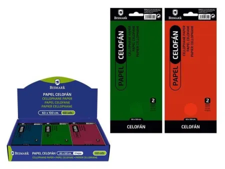 Papel Celofan 2H 60X100 Colores Bismark