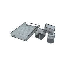 SET OFICINA CROMADO REJILLA 4U. 317387