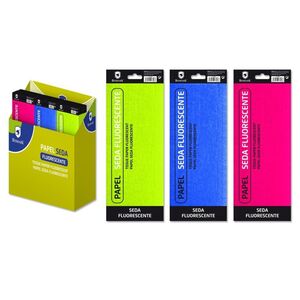 PAPEL SEDA PAMPY FLUORESCENTE COLORES 5H